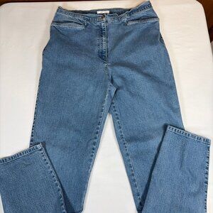 Jones Sport Stretch Jeans Women's 12 Blue Cotton Blend